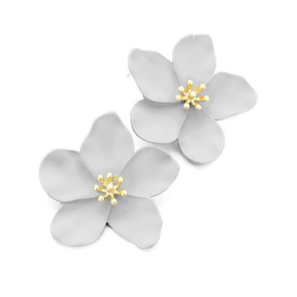 Sparkle & Whim Jewelry - Fleur Earring Grey